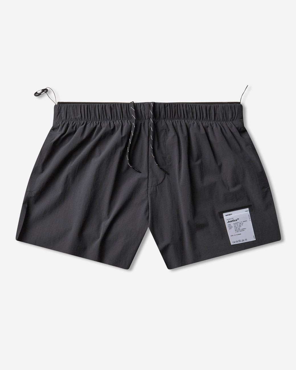 Satisfy Black Justice Distance 2.5In Shorts for men
