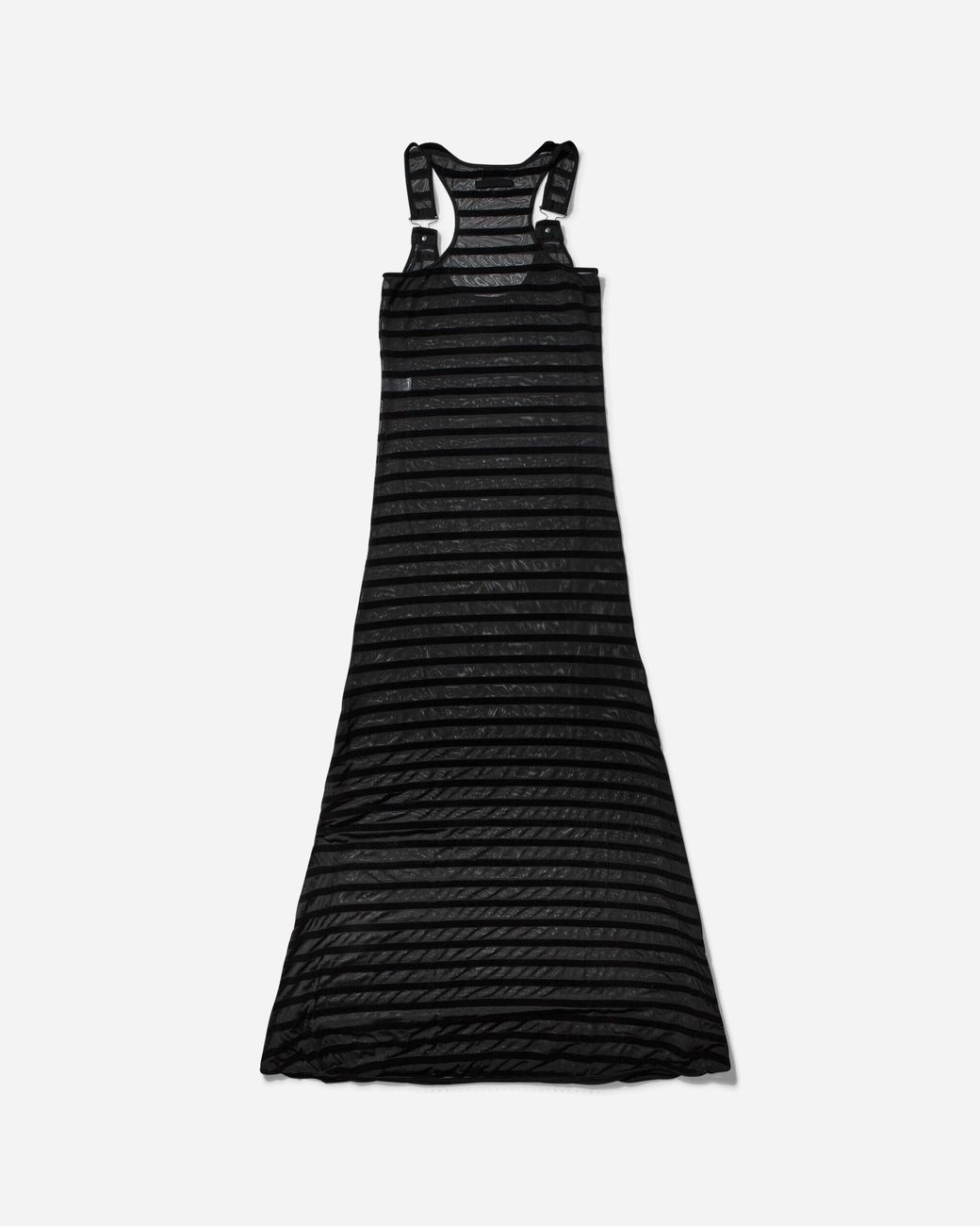 Jean Paul Gaultier Black Flocked Maxi Dress