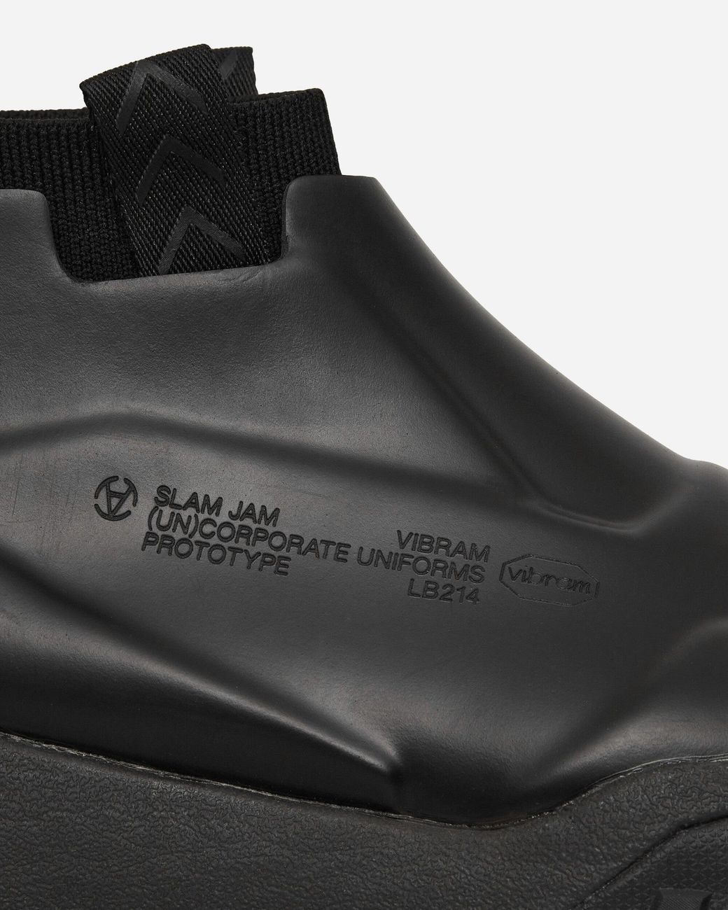 SLAM JAM Black Vibram Rubber Core Boots for men