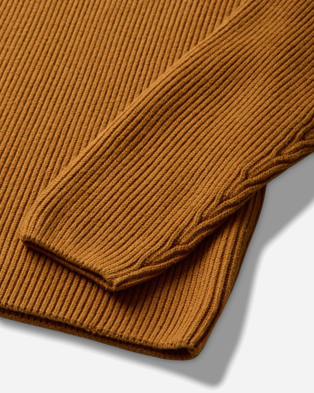 C P Company Brown Men S Full Rib Crewneck Sweater Buck Thorn for men