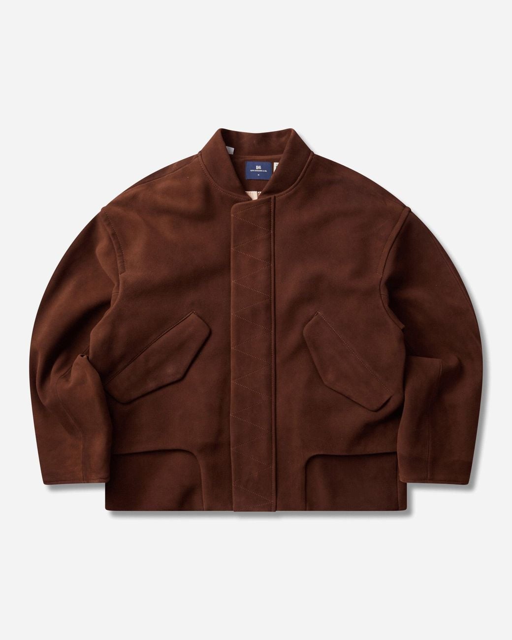 Levi's Brown S Tab Suede Bomber Jacket Toffee for men