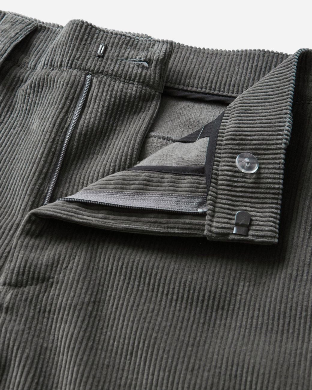 BERNER KUHL Gray S Night Trousers Dyed Cord Stone for men