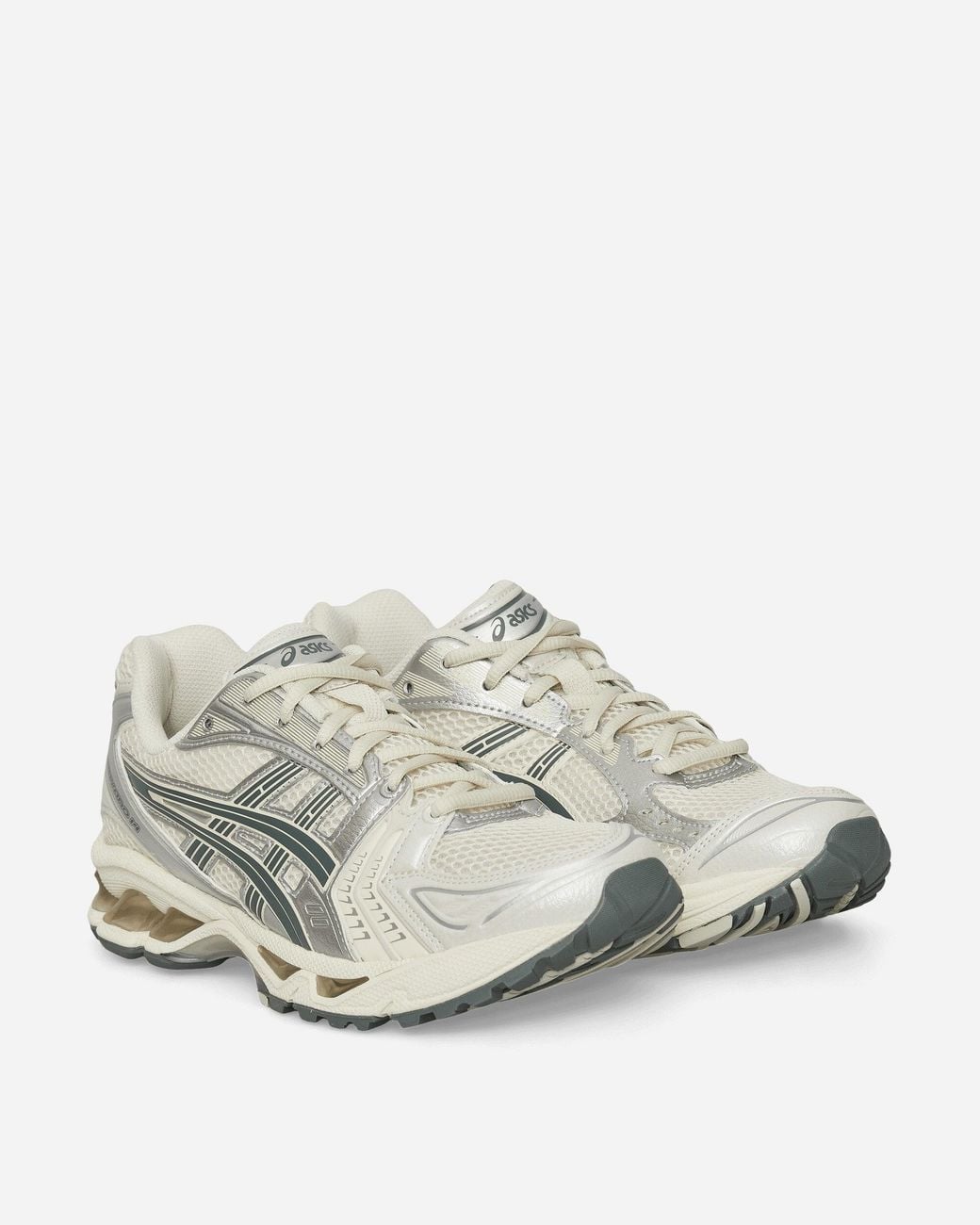 Asics White Gel-Kayano 14 Sneakers Birch Dark Pewter for men