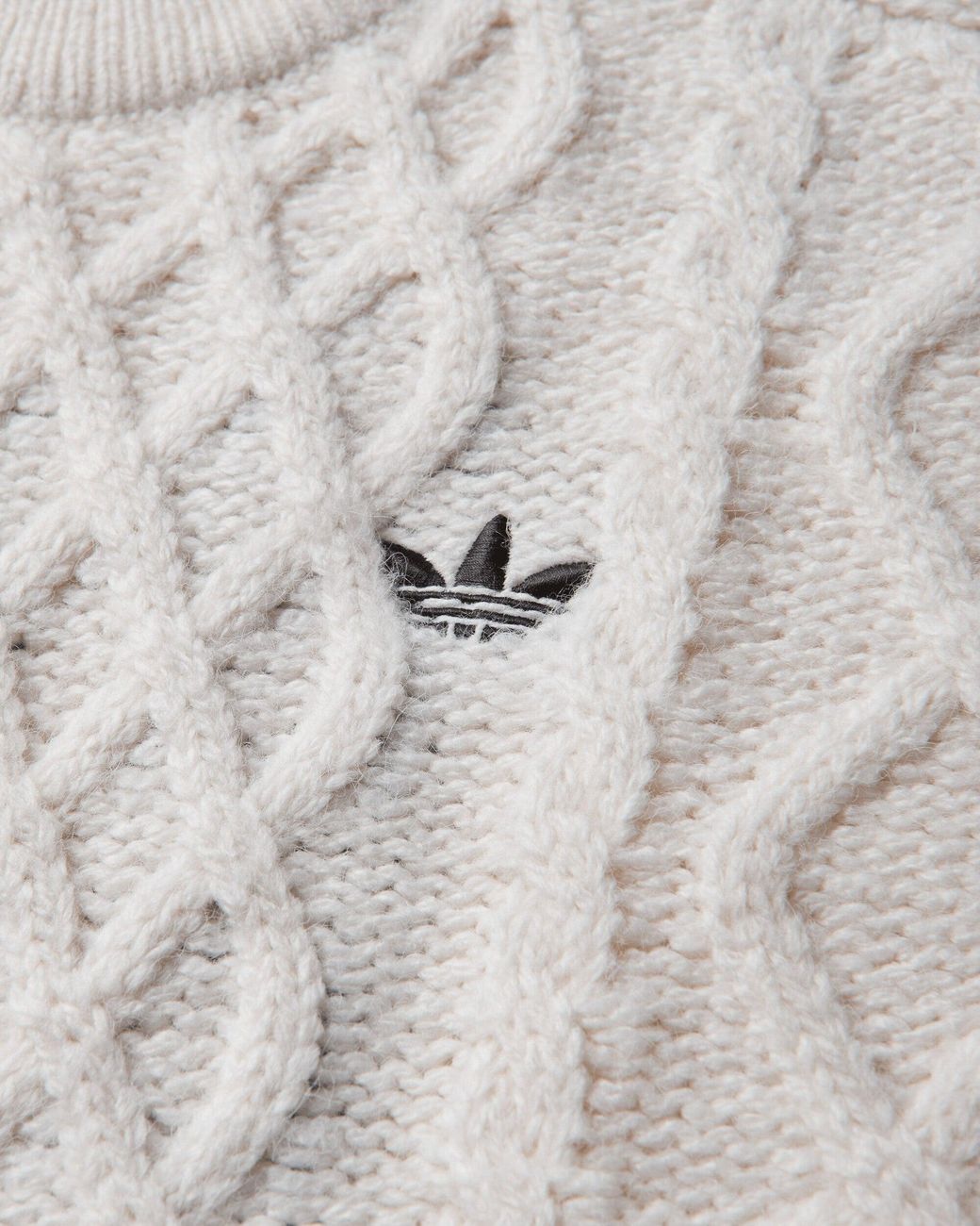 Adidas Gray Women S Cable Knit Sweater Core / Black