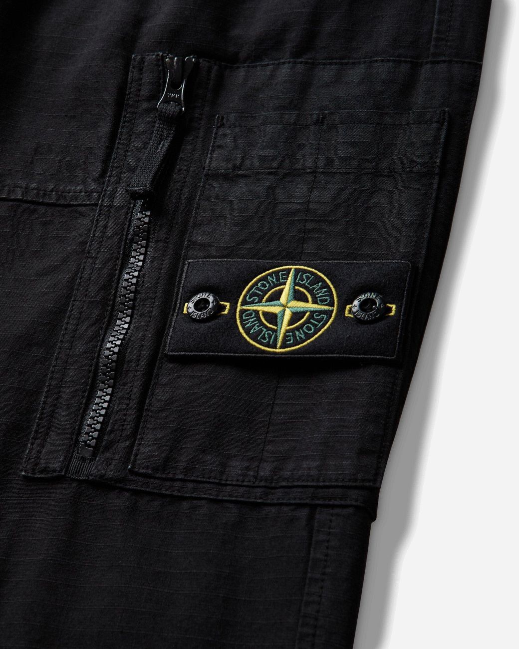 Stone Island White S Organic Cotton Ripstop Cargo Pants for men