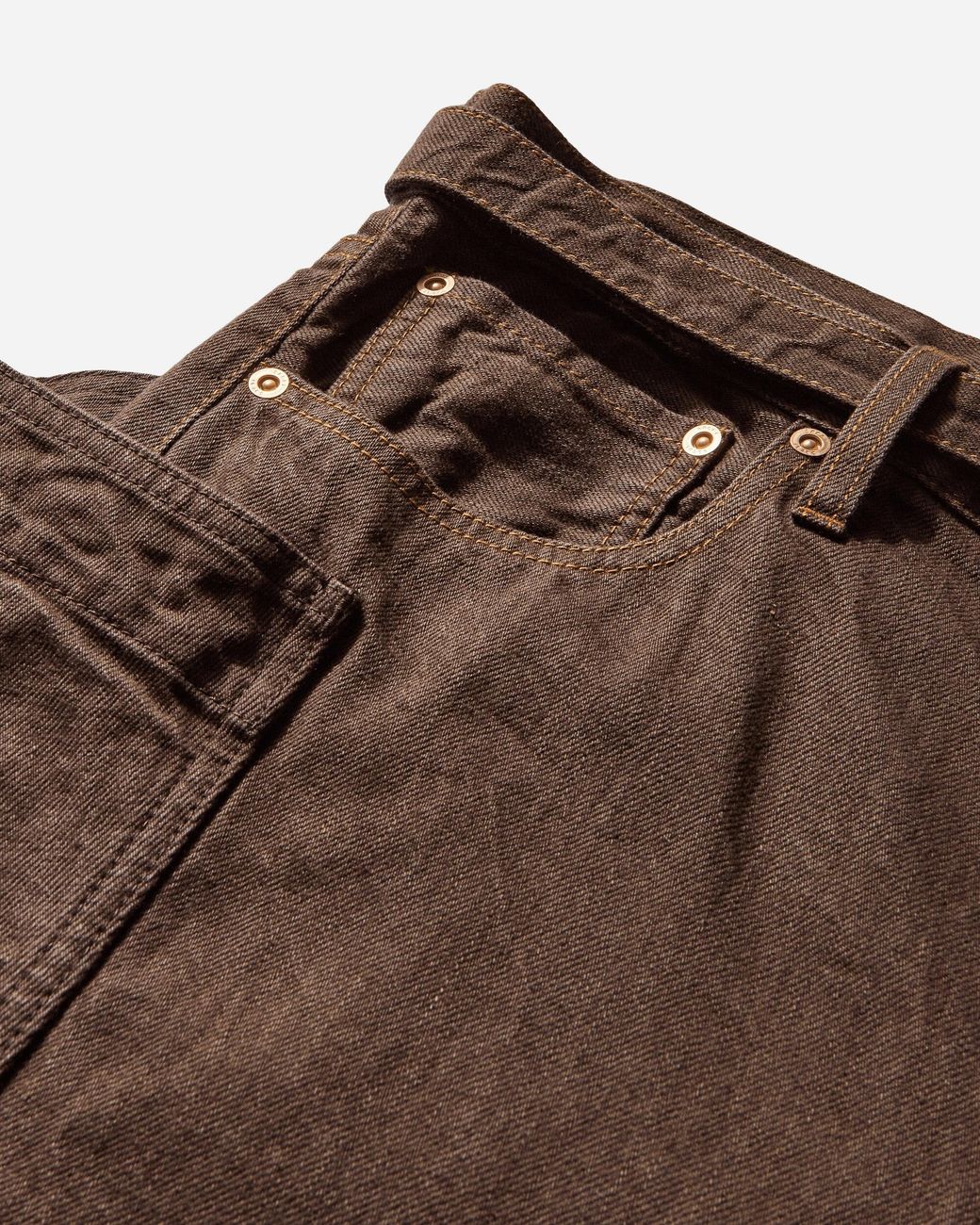 Sacai Brown S Denim Pants for men