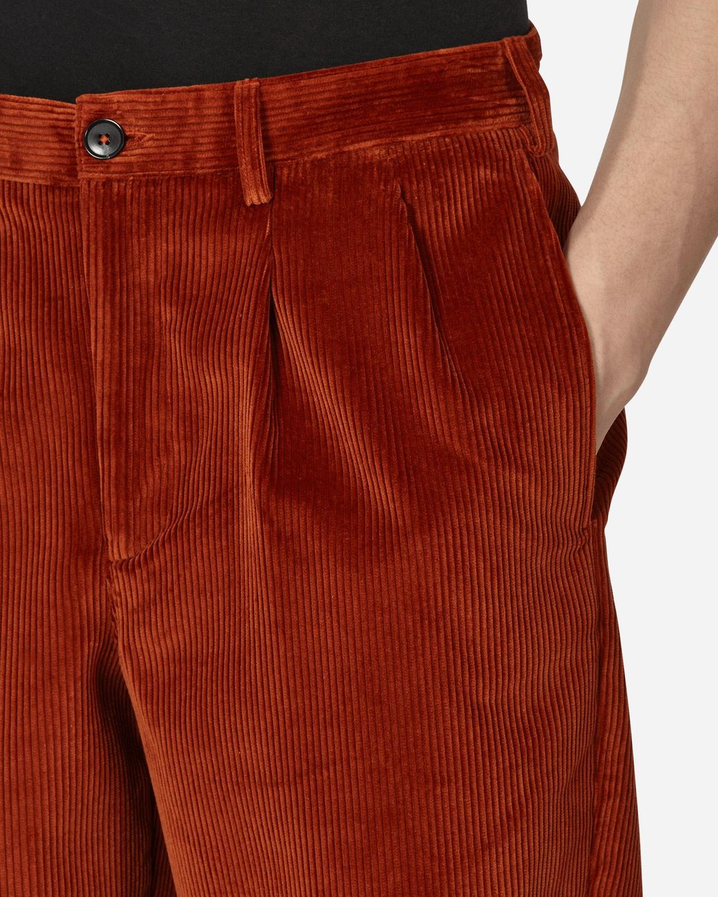 Noah Double-pleat Corduroy Pants in Red for Men | Lyst UK