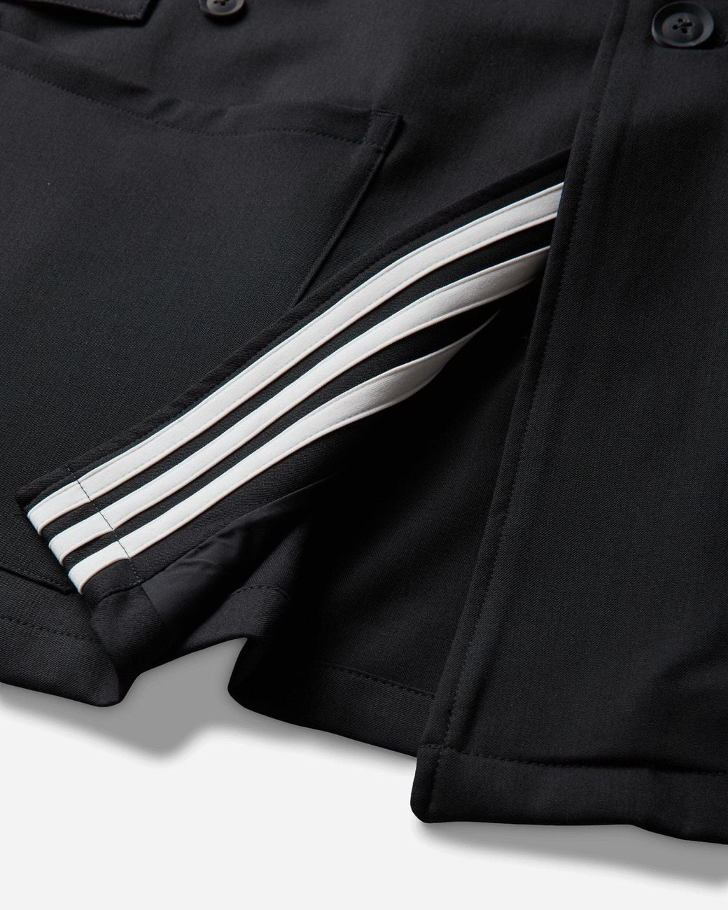 Y-3 Black Men S Wool Chore Coat for men