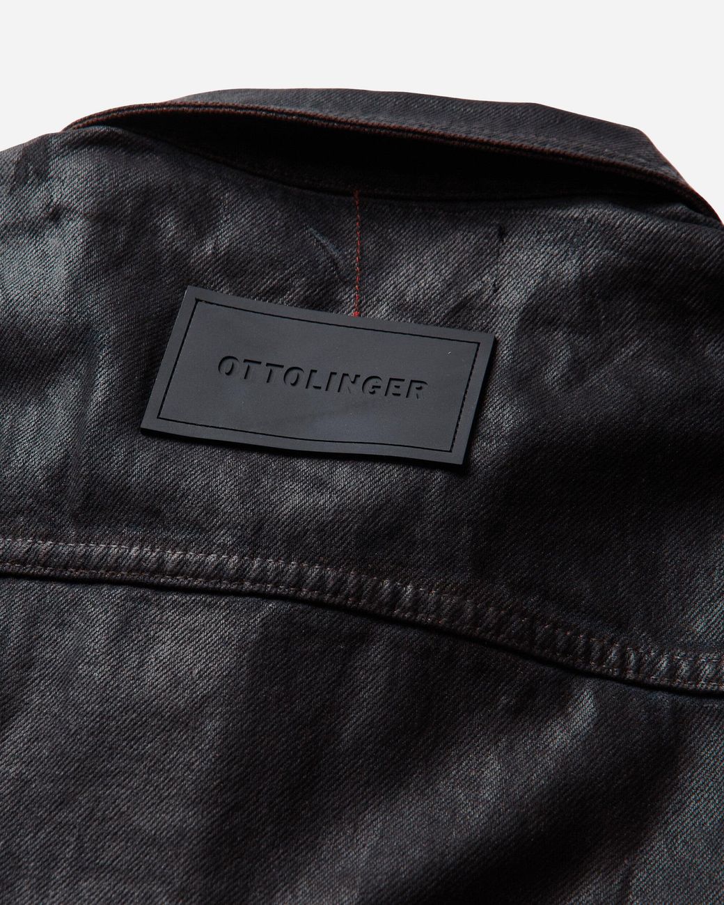 OTTOLINGER Black Glazed Flex Denim Jacket Overdye