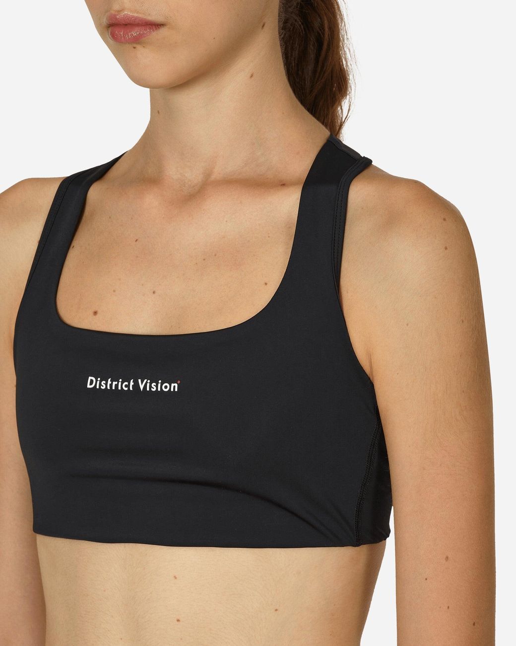 District Vision Black Twin Layer Medium Support Bra