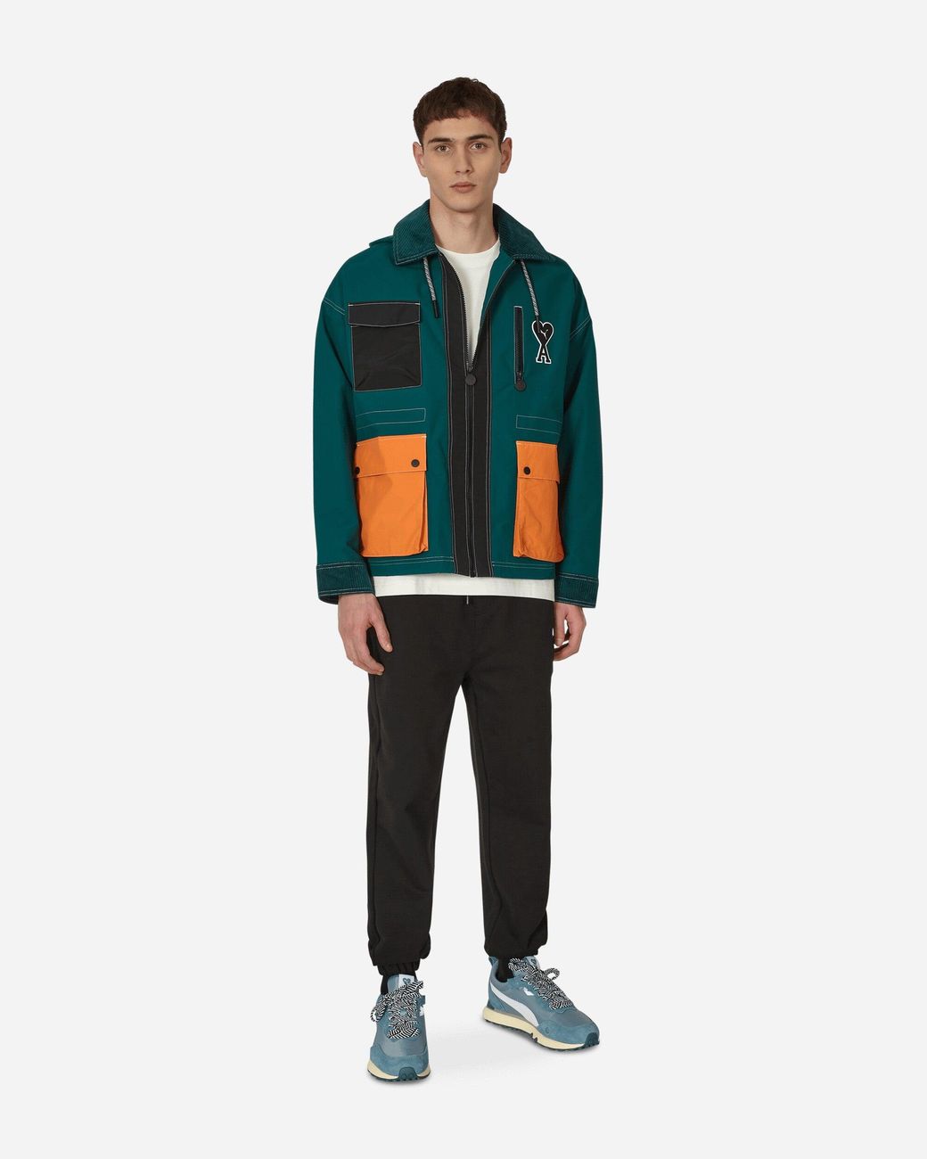 PUMA Ami Nylon Jacket in Green for Men Lyst
