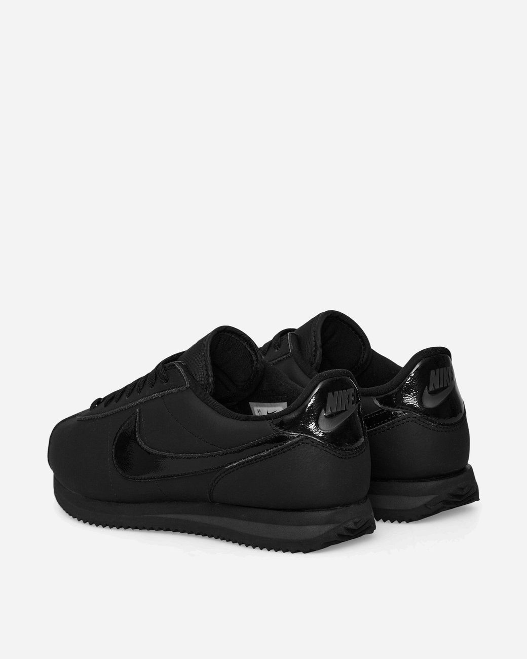 nike cortez all black nylon