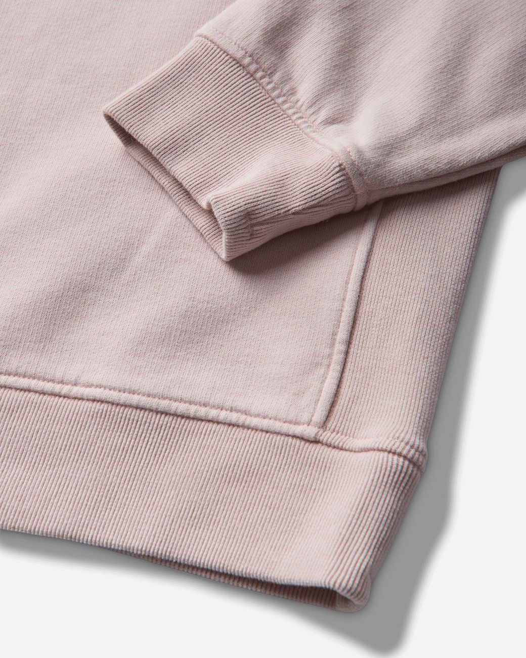 Stone Island Pink Organic Cotton Fleece Crewneck Sweatshirt Antique Rose for men
