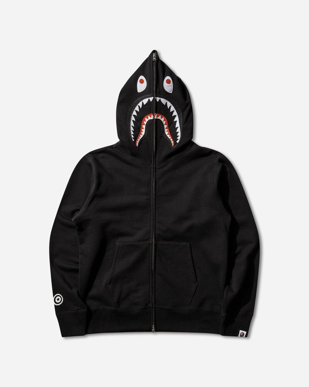 A Bathing Ape Black S Shark Full Zip Hoodie for men
