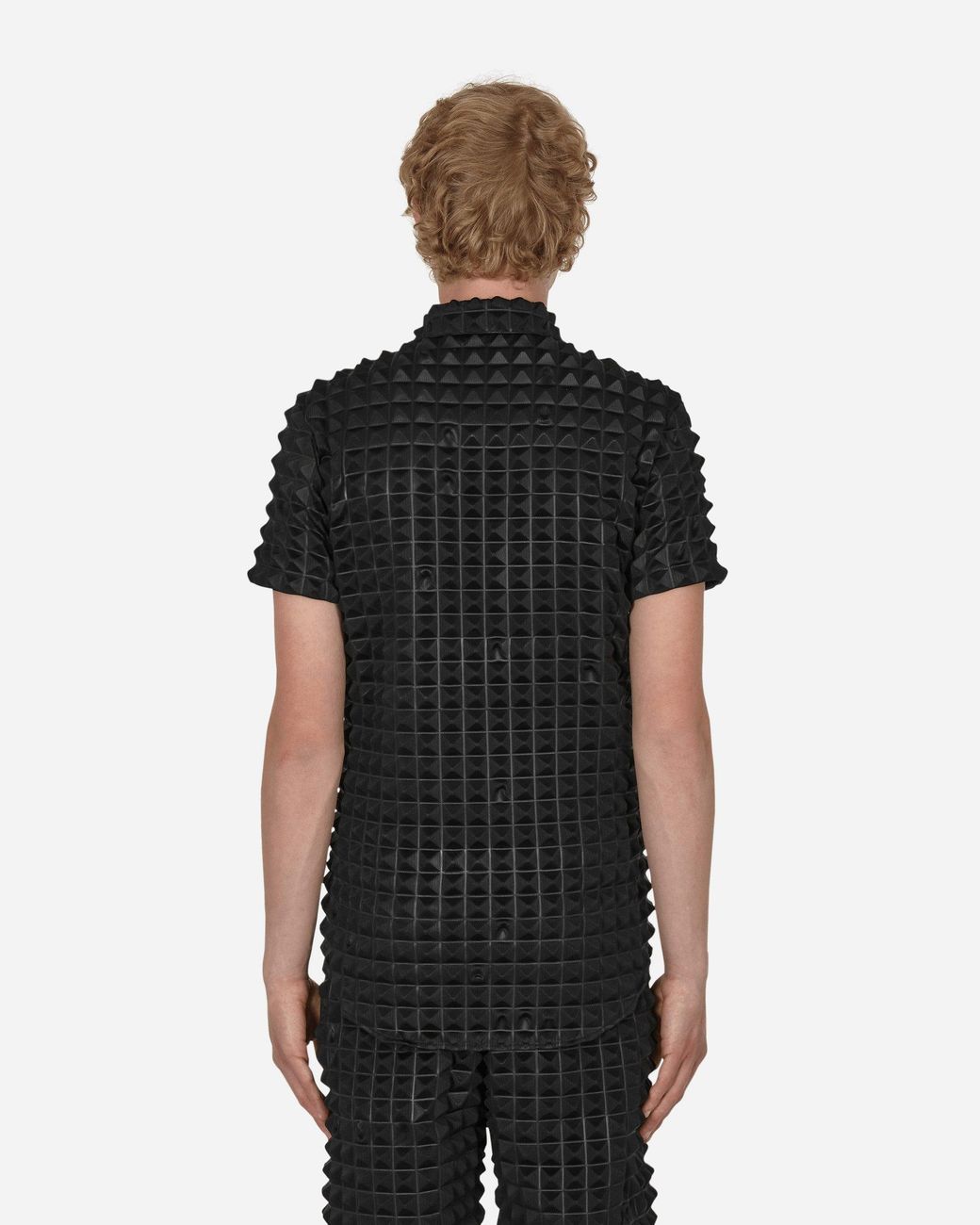 KANGHYUK Black 2.5 Pyramid Embossed Shirt for men
