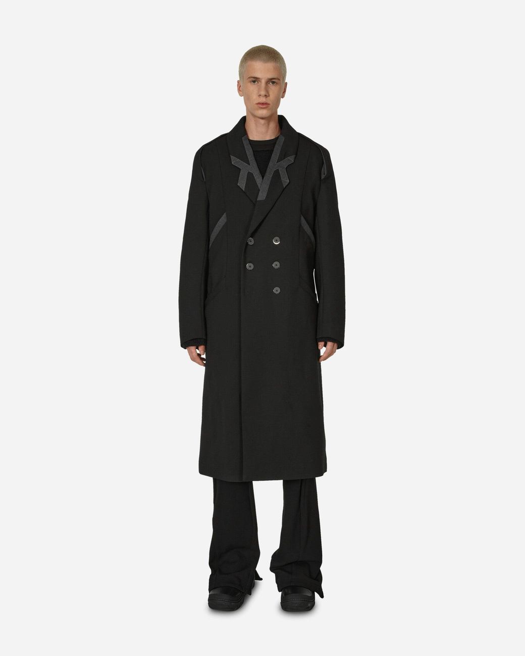 ジャケット・アウター kiko kostadinov critias coat 23aw 44 Kiko Kostadinov Black Critias Coat Kiko Kostadinov