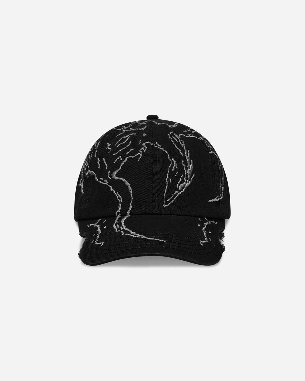 ROA Ryli Embriodered 6-panel Cap Washed in Black for Men | Lyst