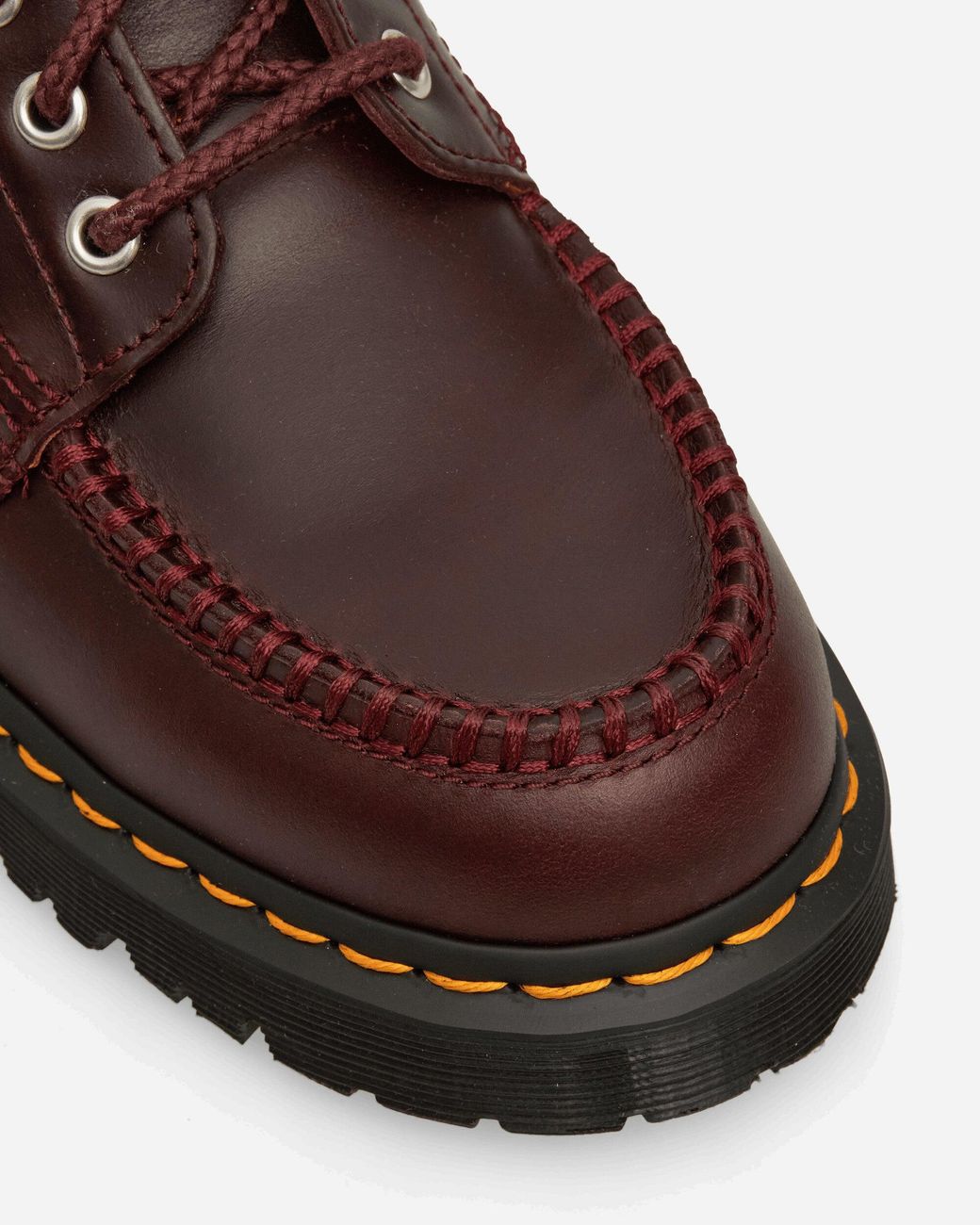 Dr. Martens Brown Lowell Chukka Moc Toe Leather Ankle Boots Spiced for men