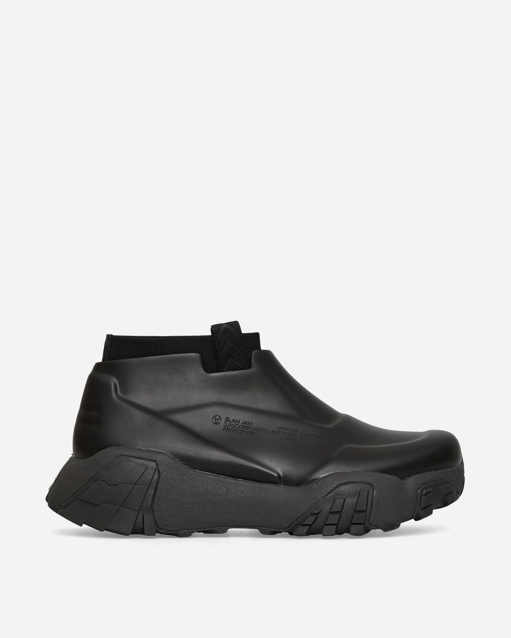 SLAM JAM Black Vibram Rubber Core Boots for men