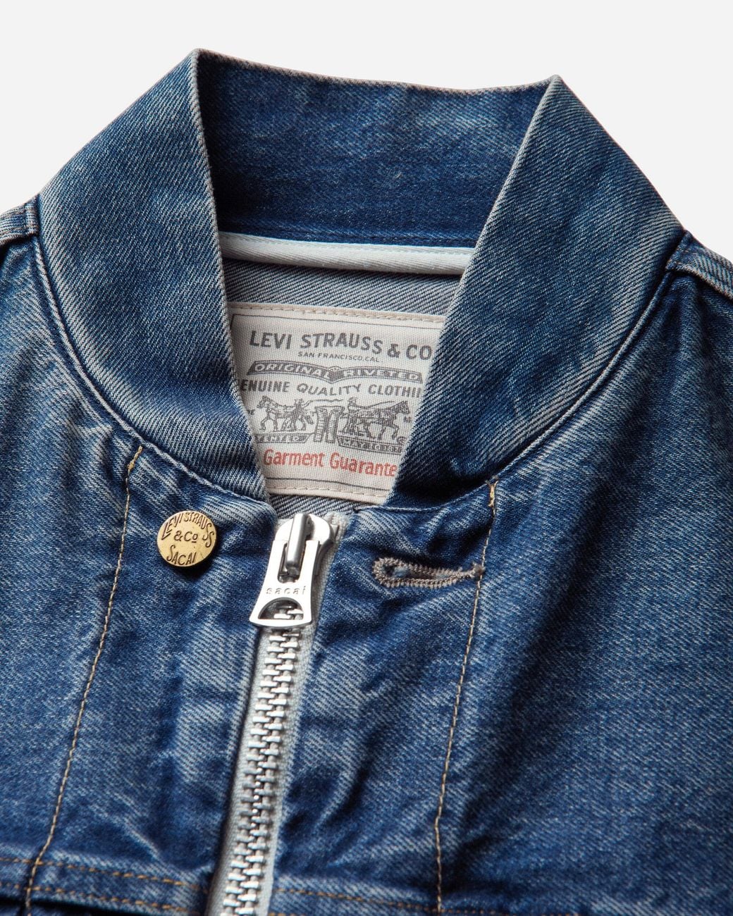 Levi's Blue S Sacai Blouson Jacket Washed for men