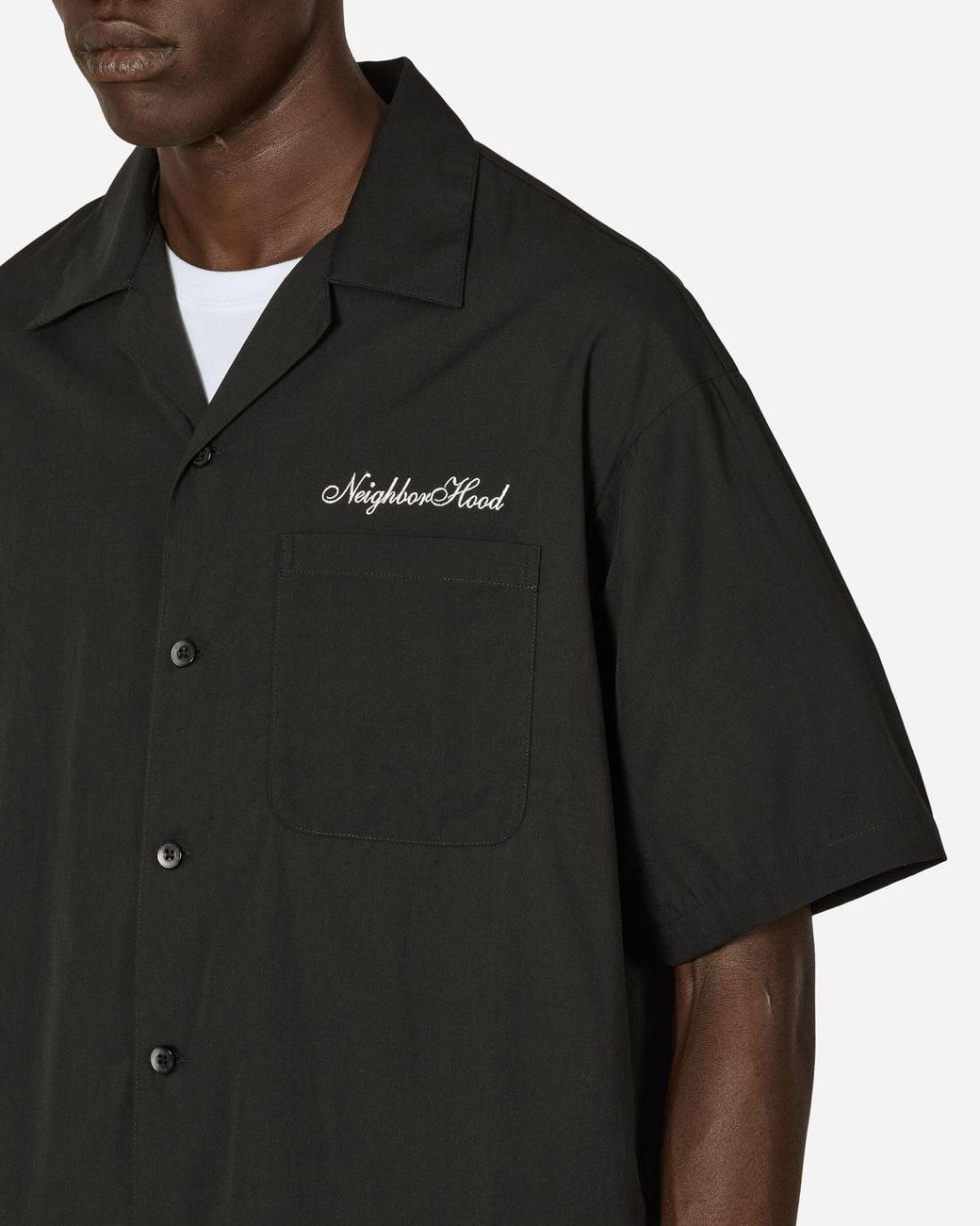 Neighborhood Solid-color Hawaiian Shirt in Black for Men | Lyst UK