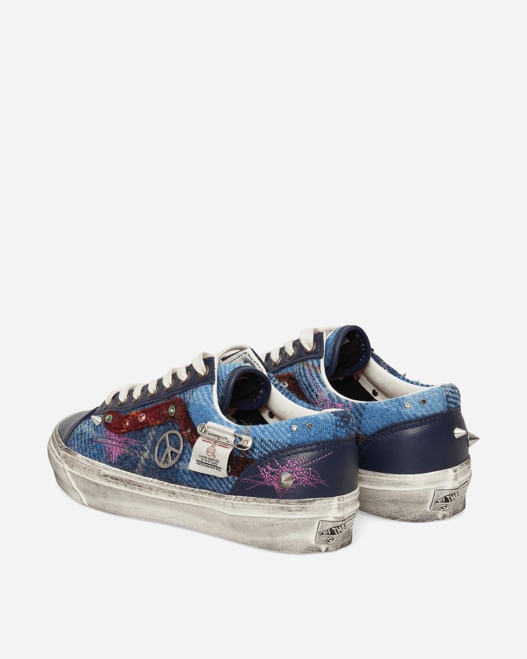 Vans Blue Premium Old Skool 36 Harris Tweed Sneakers for men