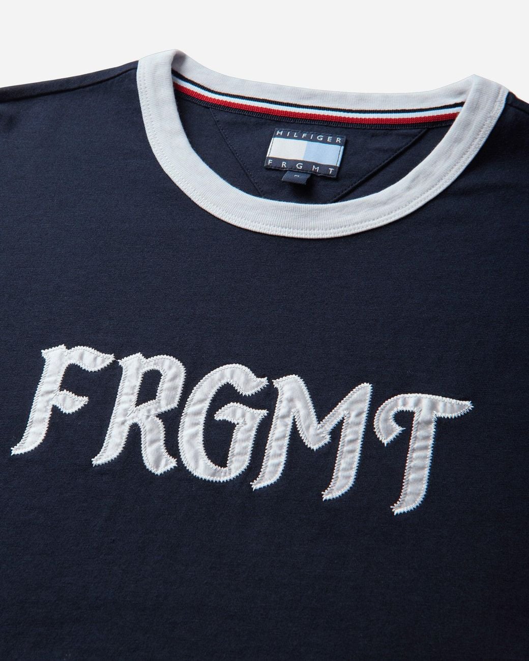 Tommy Hilfiger Blue Men S Frgmt Logo Ringer T-shirt Navy for men
