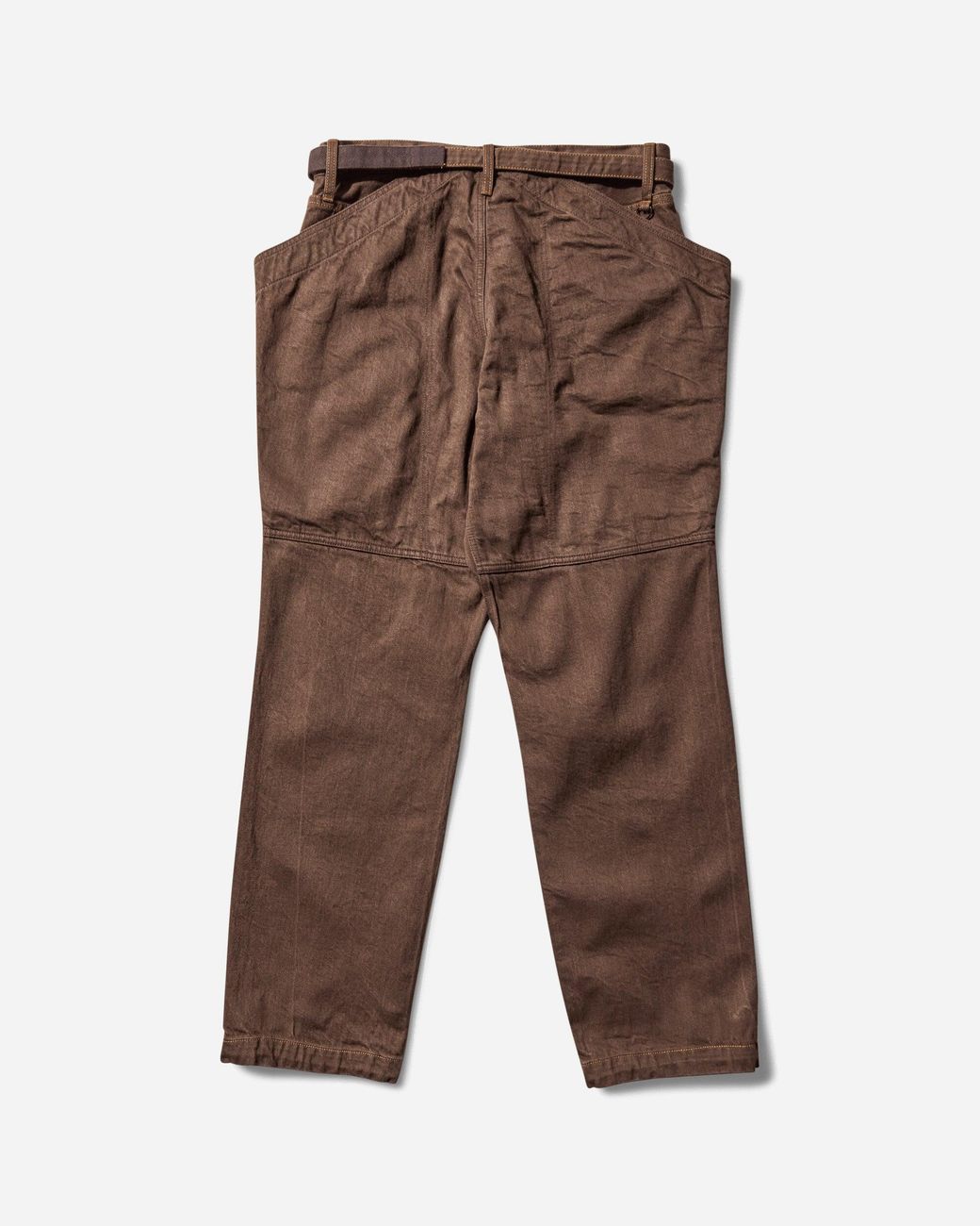 Sacai Brown S Denim Pants for men