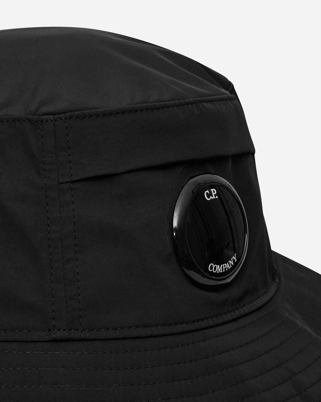 C P Company Black Chrome-r Bucket Hat for men
