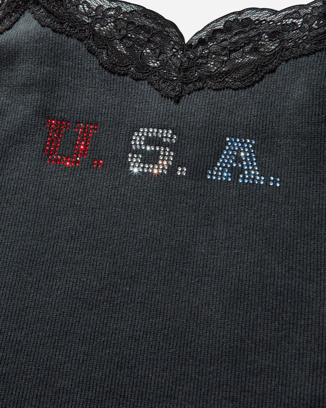 Guess Black Women S Lace Cami Washed Out