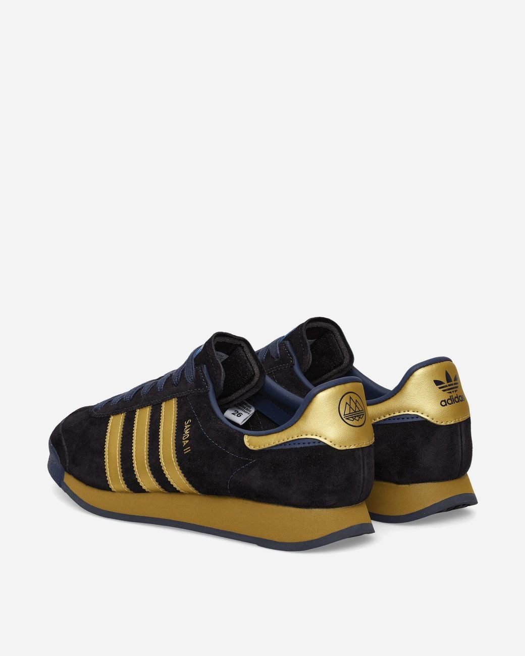 Adidas Black Samoa Ii Spzl Sneakers Tech Indigo / Matte Gold for men