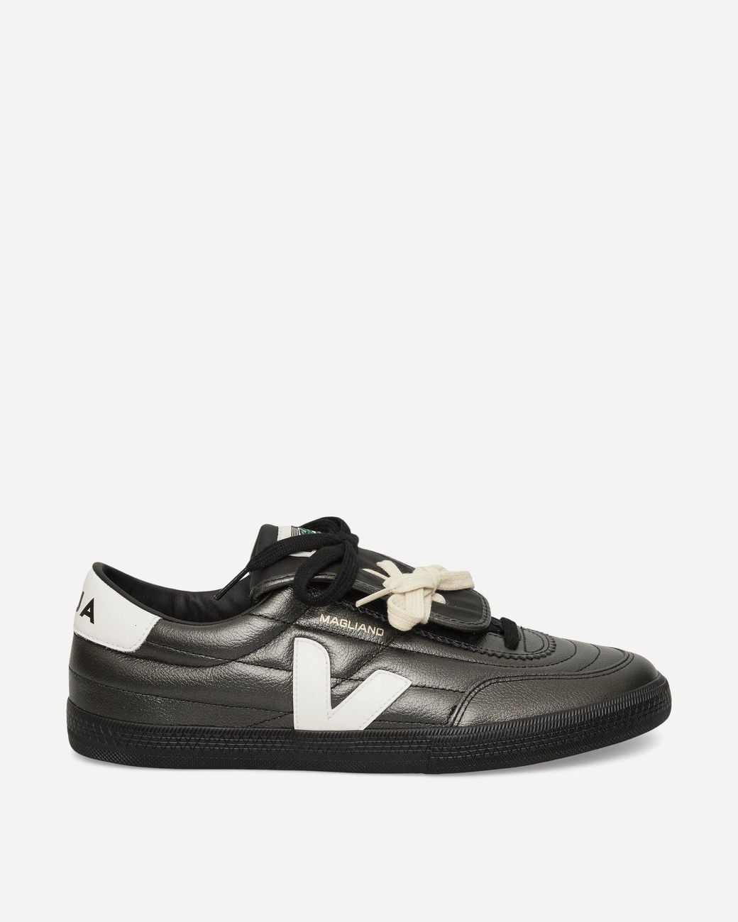 Magliano Black Veja Panenka Leather Sneakers Titanium for men