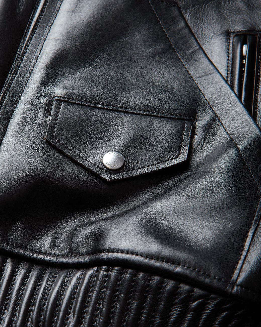 Sacai Black S Leather Blouson for men