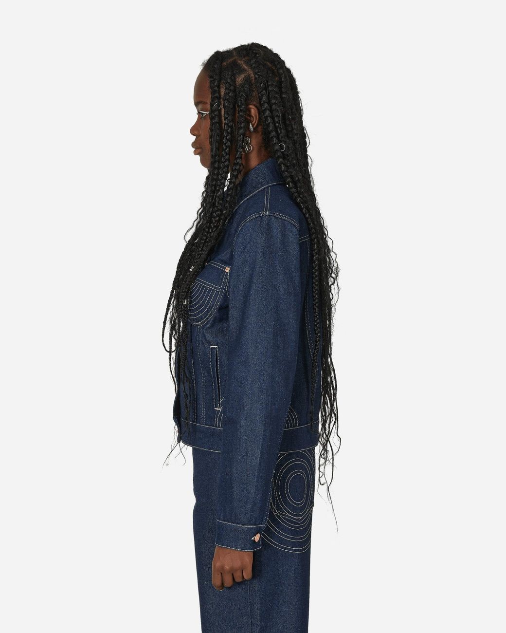 Jean Paul Gaultier Conical Denim Jacket in Blue | Lyst