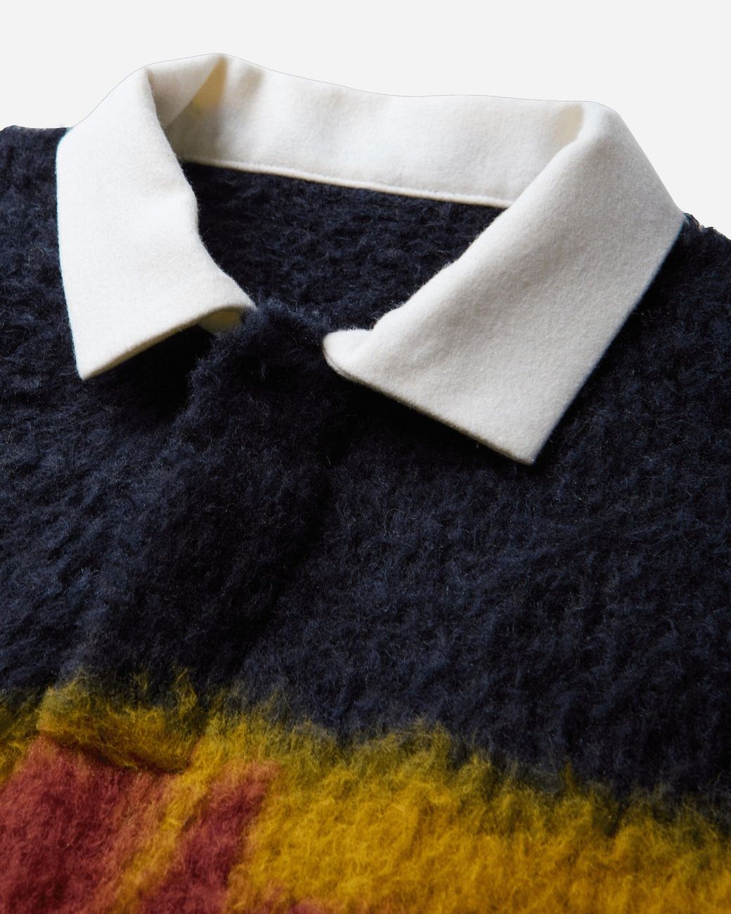 Sacai Blue Men S Chusen-dyed Knit Polo Shirt for men