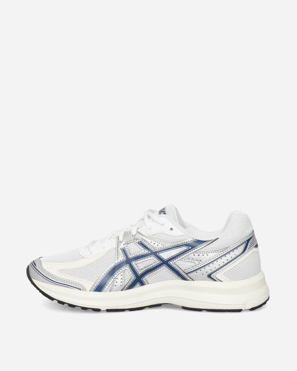 Asics White Jog 100s Sneakers / Independence Blue for men
