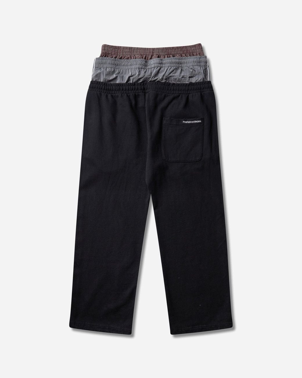 Protocol Index Black S Retro 3 Layered Sweatpants for men