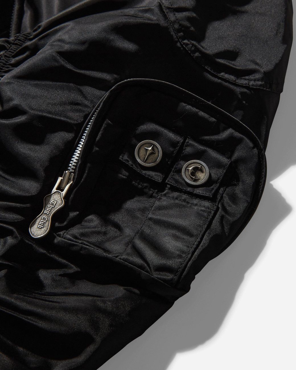 【Thug Club】A wingless bird Beige 'A Wingless Bird' Bomber Jacket by Thug Club on Sale