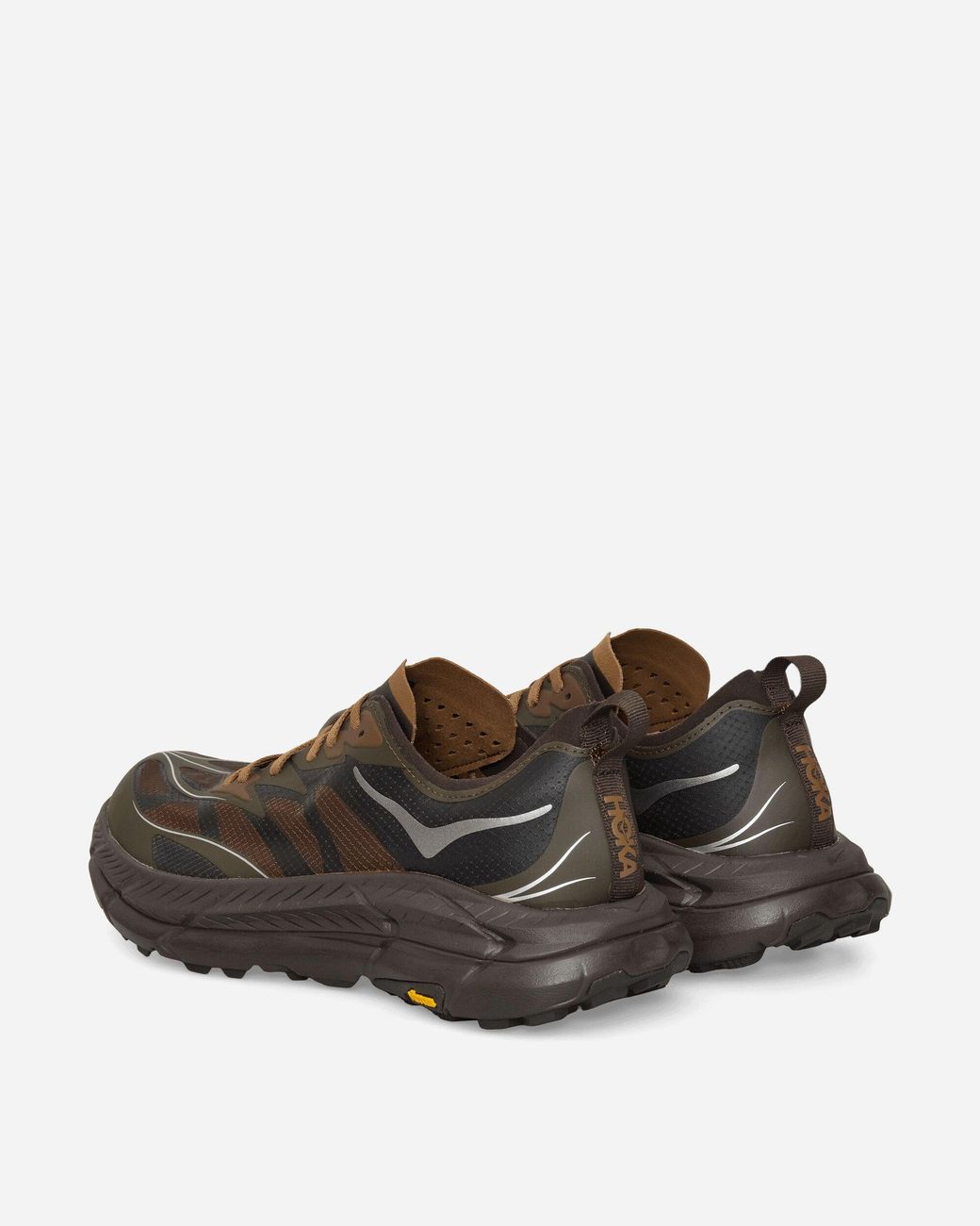 Hoka One One Brown Mafate Speed 4 Lite Sneakers Tree Bark / Cast Iron for men