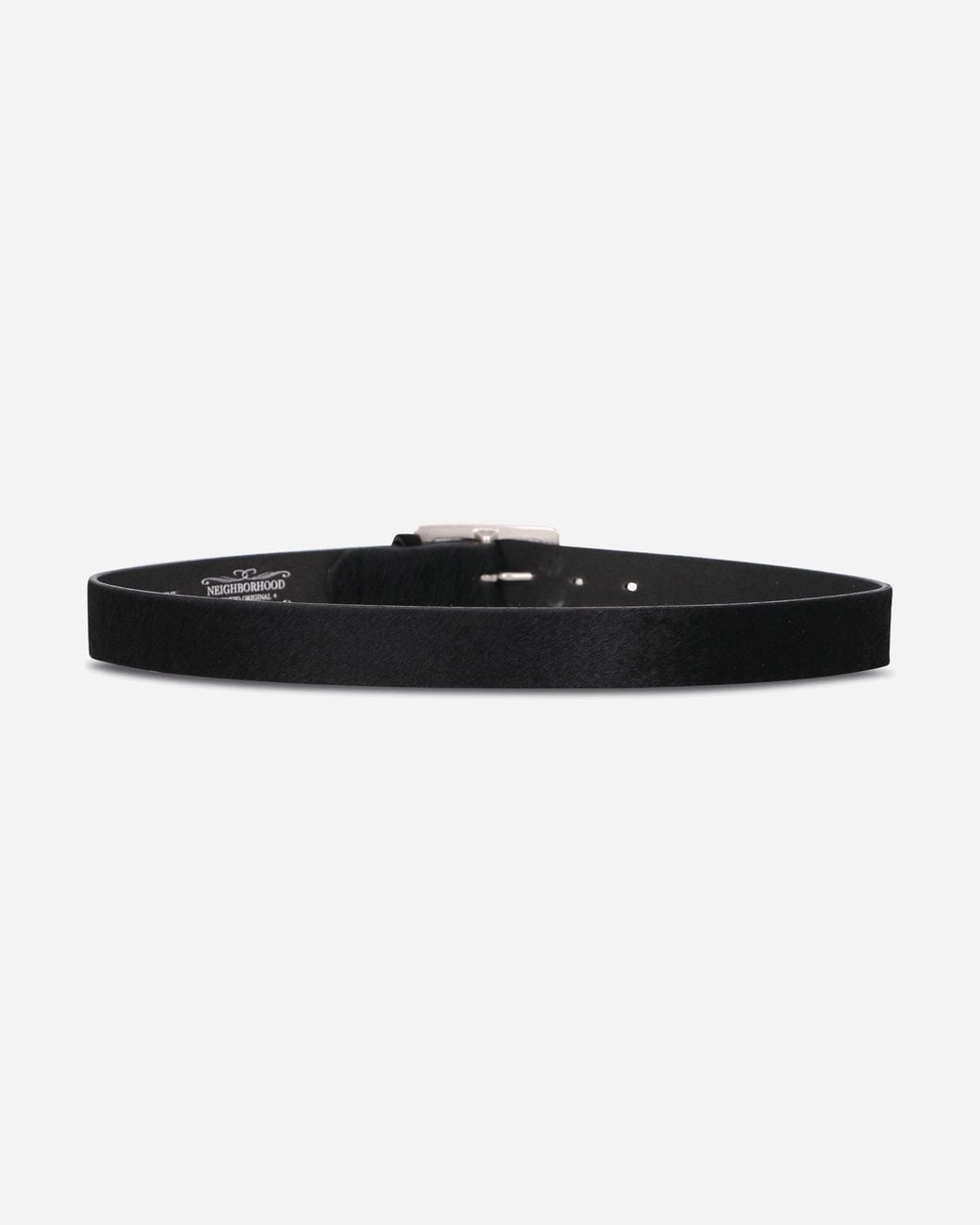 Neighborhood White Hair-on Leather Belt for men