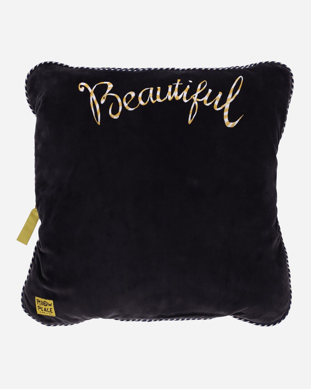 kapital-Black-Velveteen-Sham-