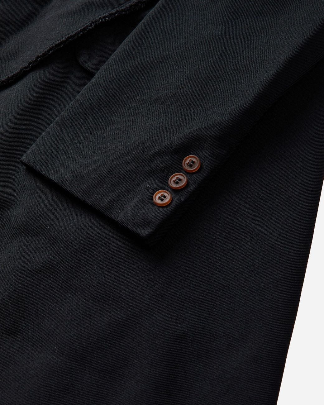 Comme des Garçons Black S Garment Dyed Deconstructed Docking Coat for men