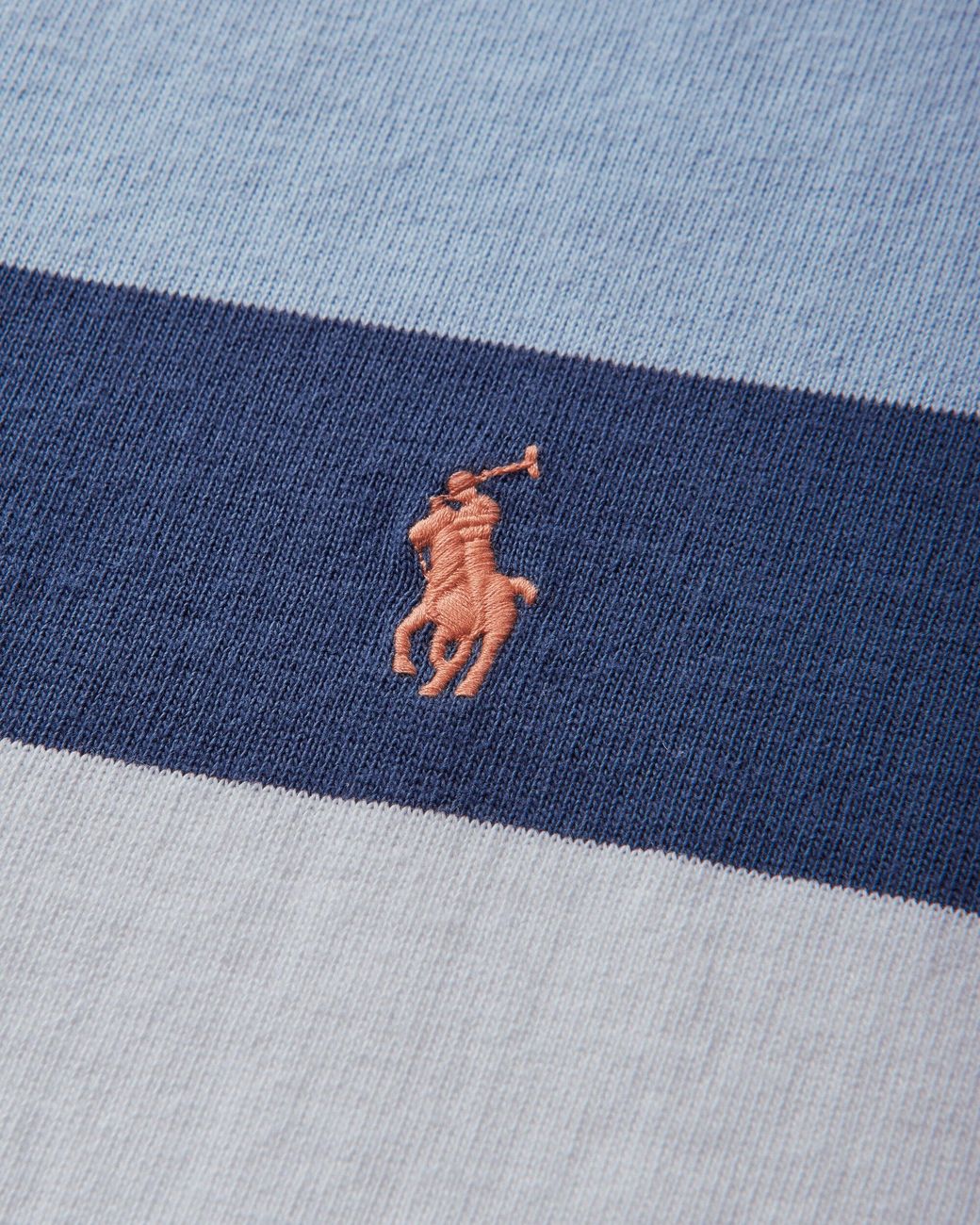 Polo Ralph Lauren Blue Classic Fit Shortsleeve Rugby Shirt for men