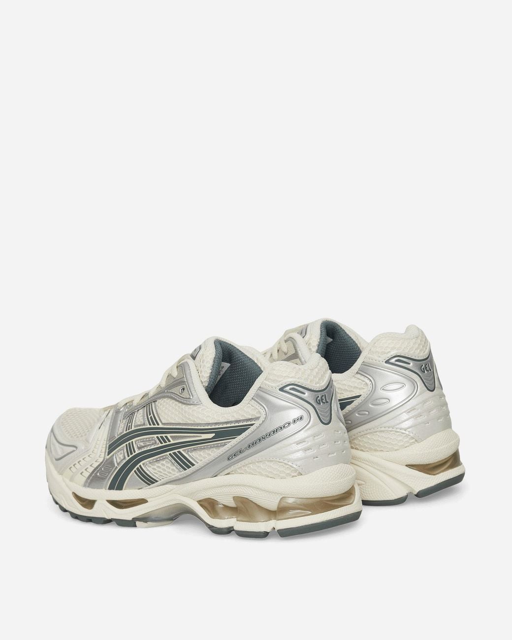 Asics White Gel-Kayano 14 Sneakers Birch Dark Pewter for men