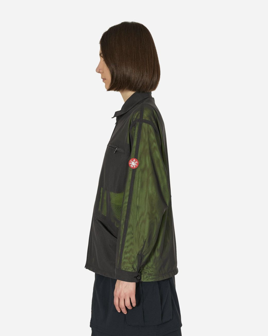Cav Empt Lined Powernet Zip Jacket Charcoal in Green for Men | Lyst