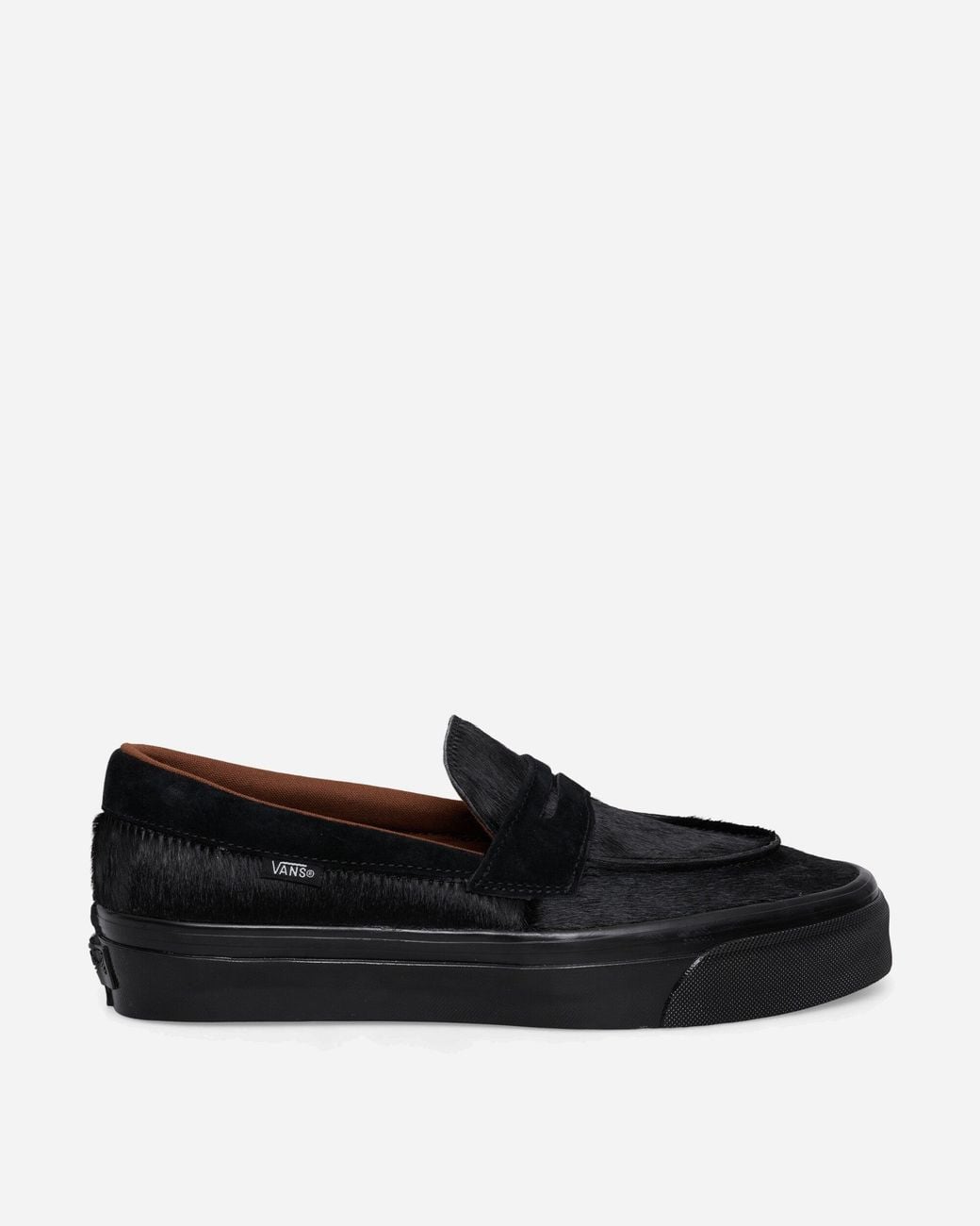 Vans Black Premium Pony Hair Loafers for men