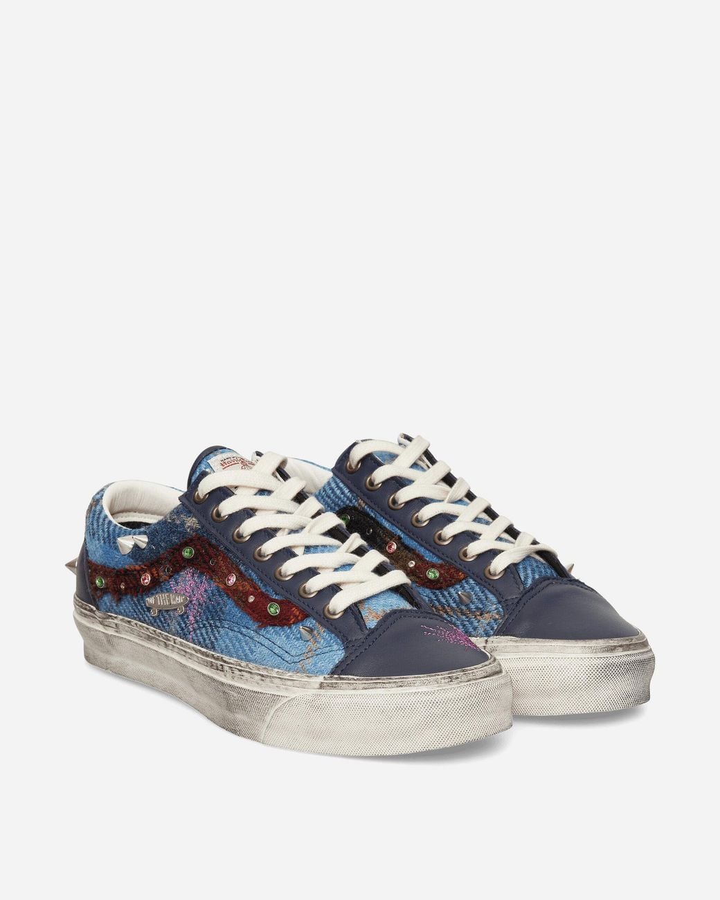 Vans Blue Premium Old Skool 36 Harris Tweed Sneakers for men