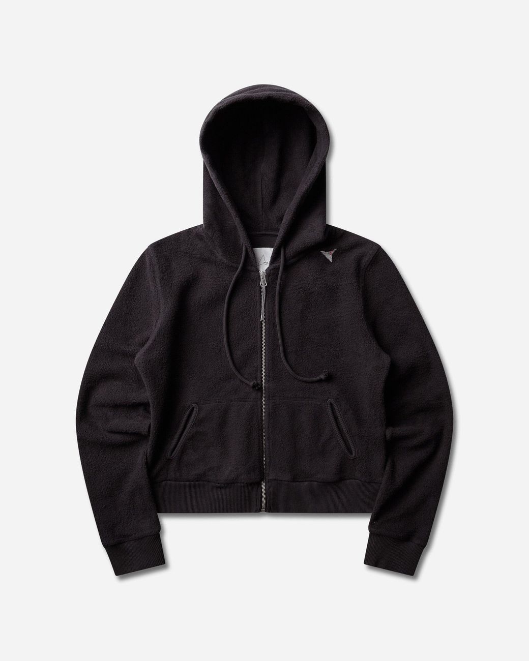 Roa Black Inside Out Zip-Up Baby Hoodie Washed