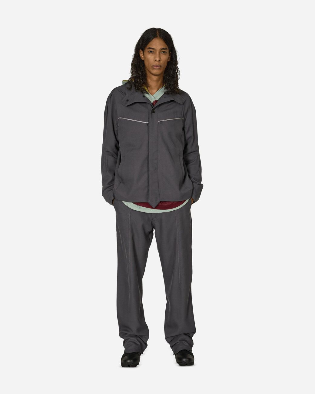 Kiko Kostadinov Gray Jacklight Trousers Iron for men