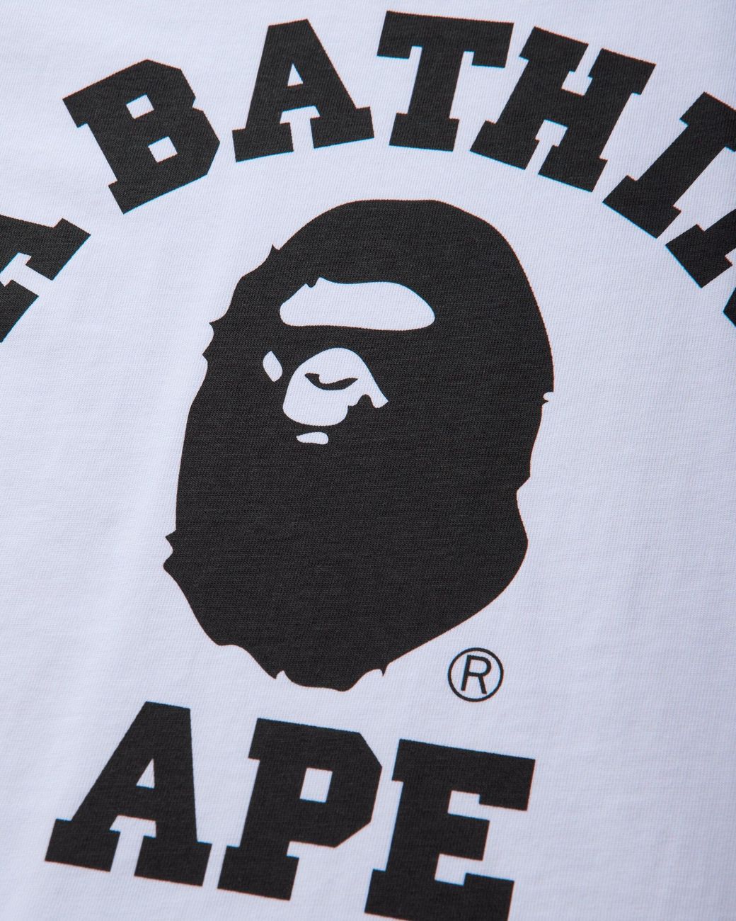 A Bathing Ape Blue Men S College Raglan Relaxed Fit T-shirt for men